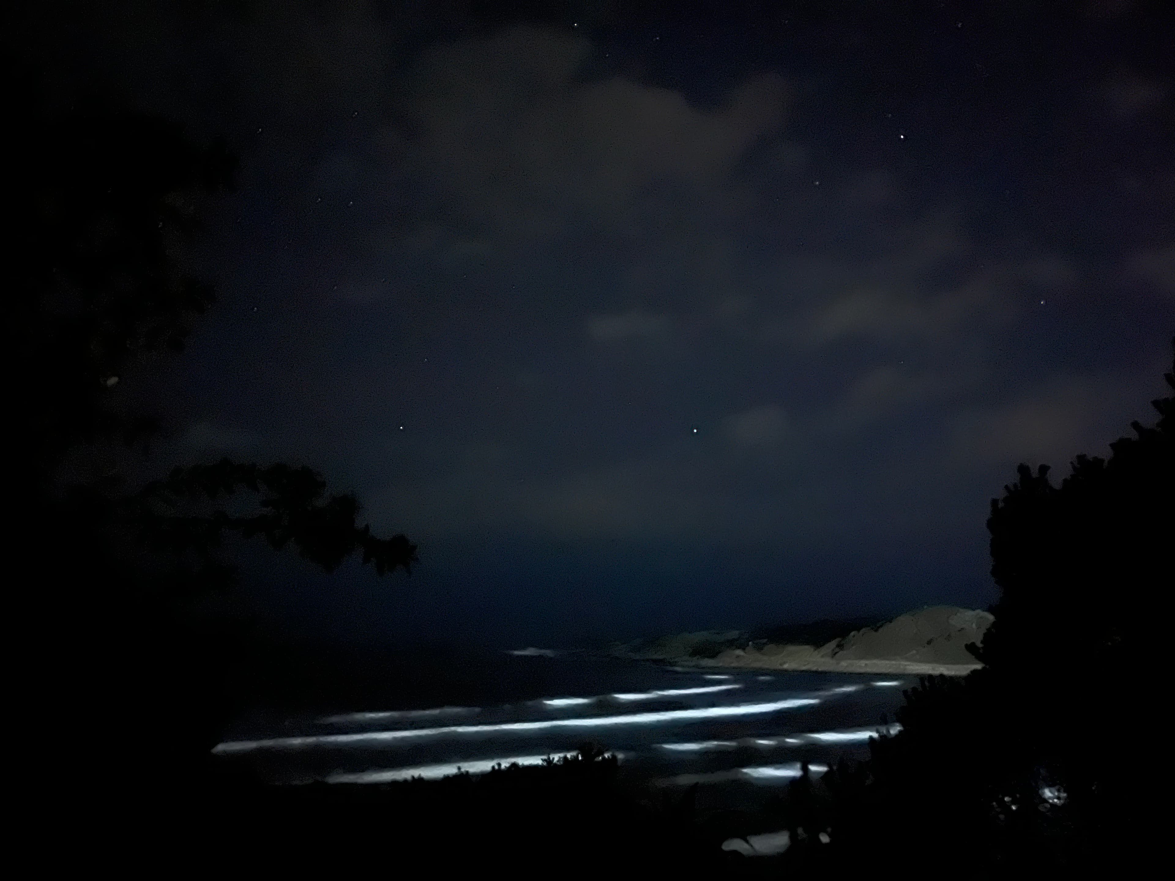 View from the back of Ralph while getting ready for bed at Yellow Sands.